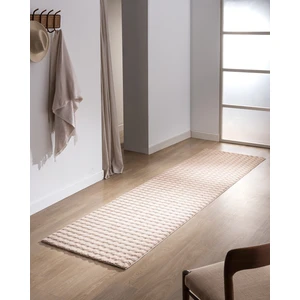 Madame Coco Vivre Bubble Halı - Krem - 80x300 cm