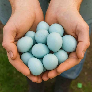 12 Adet Kuluçkalık Celadon Bıldırcın Mavi Yumurta
