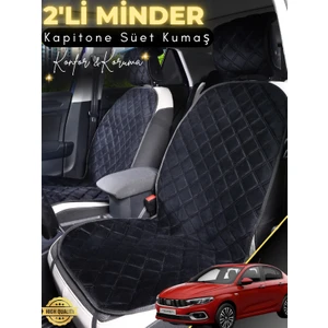 Fiat Egea Sedan Uyumlu 2'li Süet Oto Koltuk Minderi | Tam Koruma | Universal | Oto Koltuk Kılıfı |a2