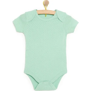 Hellobaby Jakarlı Kısa Kol Body