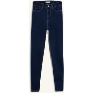 Yüksek Bel Bilek Boy Jean Pantolon B7498AX25AU