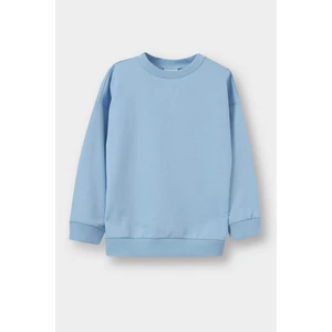 Erkek Bebek Bisiklet Yaka Basic Düz Sweatshirt A7343A525AU