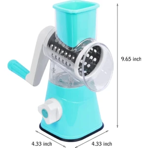 Tutma Kollu Çevirmeli Pratik Kesme ve Rendeleme Drum Grater Pratik Rulo Rende