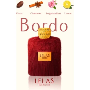 LELAS Fur 1446 Bordo Kadın Erkek Parfüm EDP 100 ML – Oryantal Çiçeksi Kalıcı Niş Koku