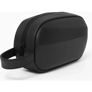 Erkek Deri Portföy Clutch Traş Kozmetik Bakım ve Günlük El Çantası NEWPOLO351 - Siyah