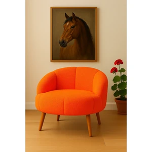 Papatya Berjer,çay Seti Tekli Koltuk Berjer (Salon, Balkon, Ofis) Dolgulu Krlent  Hediyeli