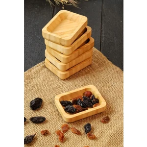 Bambu 6 Lı Mini Kase - Çerezlik - Reçellik - Lokumluk