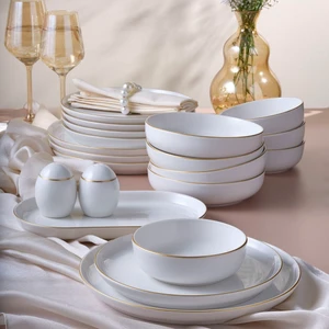 Güral Porselen Bilbao 19 Parça 4 Kişilik Yemek Takımı Altın Yaldız 20