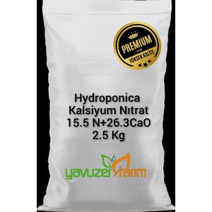 Kalsiyum Nitrat Hydroponica %15.5 N+%26.3 Cao Kasiyum Gübre 2,5 kg