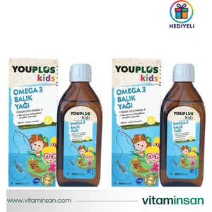 Kids Omega 3 150 ml Balık Yağı 2 Adet (Hediyeli)