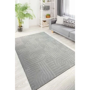 Decomia Home Siena Iskandinav Dokuma Bukleli Premium Gri Puffy Peluş Yolluk Koridor Halısı Salon Halısı