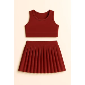 Kız Cocuk Sort Eteklı Mayo Takımı 4 -14 Yas 11900