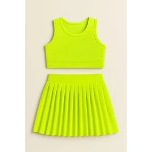 Kız Cocuk Sort Eteklı Mayo Takımı 4 -14 Yas 11896