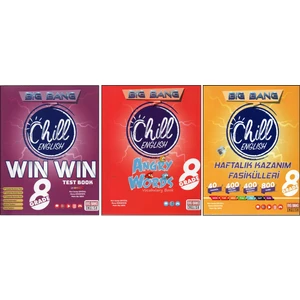 Newton 8. Sınıf Big Bang Wın Wın Test Book+Angry Words+Haftalık Kazanım F. (3 Kitap)