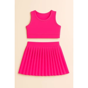 Kız Cocuk Sort Eteklı Mayo Takımı 4 -14 Yas 11897