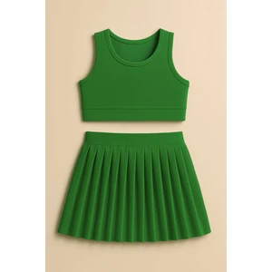 Kız Cocuk Sort Eteklı Mayo Takımı 4 -14 Yas 11899