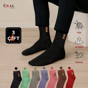 Kral Socks Termal Erkek Havlu Patik Çorap (3 Çift)