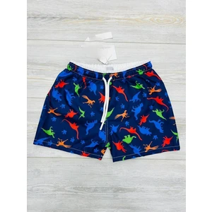 Erkek Çocuk Su Tutmaz Paraşüt Kumaş Karakter Baskılı Bel Bağcıklı Şort Mayo File Ağ