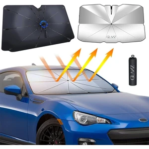 Premium Güneşlik Şemsiye Oto Katlanabilir Araba Ön Cam Gölgelik Güneş Koruyucu 145-79CM