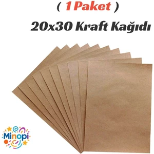 1 Paket Kraft Kağıt 90 gr Saman Kağıt 20X30 Paketi 100'LÜ