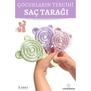 Kolay Saç Açıcı Üç Boyutlu Çocuk - Bebek Tarak 1 Adet
