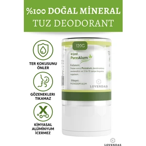 Kristal Tuz Deodorant 120 gr %100 Doğal Mineral Purealum Roll On