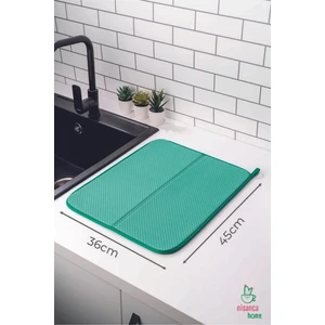 Mikrofiber Bulaşık Kurutma Matı Tezgah Üstü  Kurutma Havlusu Kurutma Örtüsü Süper Emici Bulaşıklık
