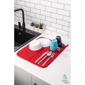 Mikrofiber Bulaşık Kurutma Matı Tezgah Üstü  Kurutma Havlusu Kurutma Örtüsü Süper Emici Bulaşıklık