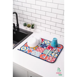 Mikrofiber Bulaşık Kurutma Matı Tezgah Üstü  Kurutma Havlusu Kurutma Örtüsü Süper Emici Bulaşıklık