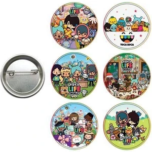 Lisanslı Yaka çanta rozeti TOCA BOCA 6LI