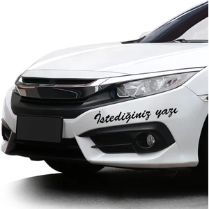 Kişiye Özel Araç Sticker 2 Adet Isim Soyisim Araba Motor Etiketi