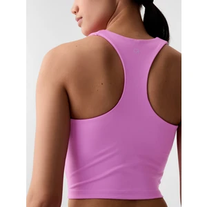Kadın Pembe Halter Yaka Crop Spor Üst