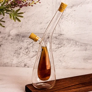 Zeyra - Dekoratif Borosilikat Cam Yağlık Sirkelik 380 ml