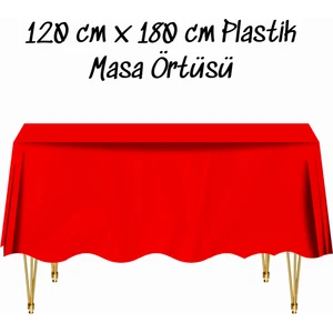 Masa Örtüsü Plastik Tek Kullanımlık Masa Örtüsü Renkli 120X180 cm