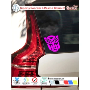 Transformers Araba Stickerı – Otobot Sembolü – 9x9 cm – Renk Seçenekli