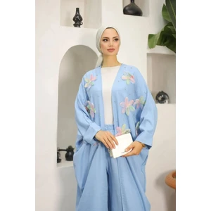 Çiçekli Ikili Kimono Takım