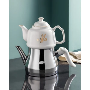Madame Coco Montes Çaydanlık Takımı - 1000 ml - 2500 ml - Beyaz/Gold