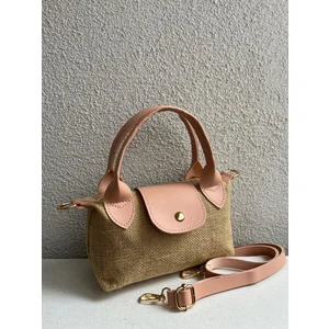 Mini Boy Hasır El ve Çapraz Kadın Çantası