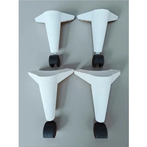 Tekerlekli Sehpa Masa Ayağı,akıllı Sehpa Ayağı, Sihirli Sehpa Ayağı Siyah 4 Adet 360 Derece 20 cm