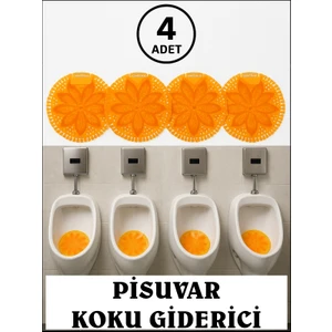 4 Adet Mango Kokulu Pisuvar Koku Giderici Süzgeç Ekonomik Paket Pisuar Süzgeci Pisuvar Blok Süzgeci