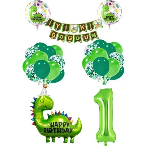 1 Yaş Dinazor Temalı Doğum Günü Seti