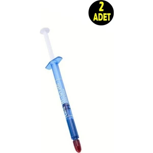 2 Adet Tek Kullanımlık Şırınga Tip Termal Macunu Işlemci Cpu VGA Yonga Radyatör Pastası Isı Iletkeni