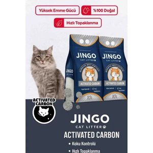 jingo 2 li avantajj aktif karbonlu Kedi Kumu  10x20 Litre  toplam 20 Litre 