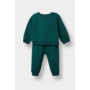 Erkek Bebek 2'li Takım Basic Düz Sweatshirt Eşofman Altı E8430A525AU