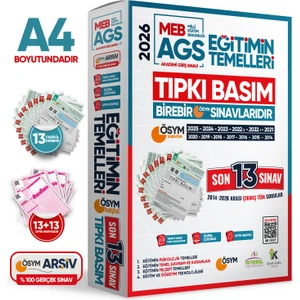 İnformal Yayınları 2026 MEB AGS Uyumlu KPSS Eğitim Bilimleri ÖSYM Çıkmış Soru Tıpkı Basım 13'lü Deneme Paketi Çözümlü