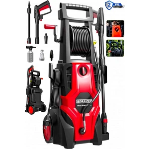 GR-K-180 Çelik Şanzuman Musluk ve Kovadan Çekme Yüksek Basınçlı Bahçe Oto Yıkama Makinesi
