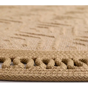 Sunrise Rug Jüt Tabanlı Hasır Dokuma Örme Bohem Halı Kilim
