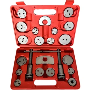 18 Parça Profesyonel Fren Piston Itme Aparatı Takımı - Kolay ve Güvenli Fren Balatası Değişimi!