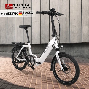 Katlanabilir Elektrikli Bisiklet B13 | Pedelec Beyaz | Güçlü 36V 14AH 45NM |Samsung  Batarya | 20"
