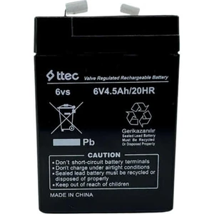 Ttec 6V 4.5AH Akü – Bakım Gerektirmez Agm
